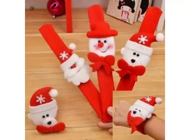 DURABLE CHRISTMAS LED WRISTBANDS SLAP BRACELETS FOR KIDS PERFECT FOR HOLIDAY CELEBRATIONS MUST HAVE ACCESSORIES CHRISTMAS PARTY SUPPLIES