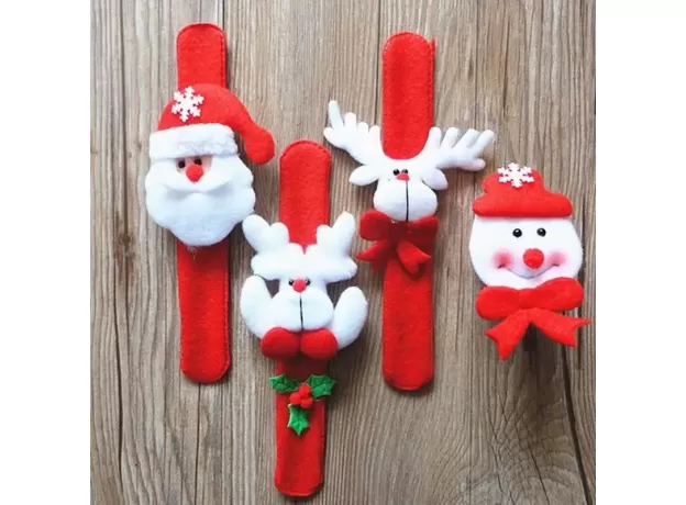 DURABLE CHRISTMAS LED WRISTBANDS SLAP BRACELETS FOR KIDS PERFECT FOR HOLIDAY CELEBRATIONS MUST HAVE ACCESSORIES CHRISTMAS PARTY SUPPLIES
