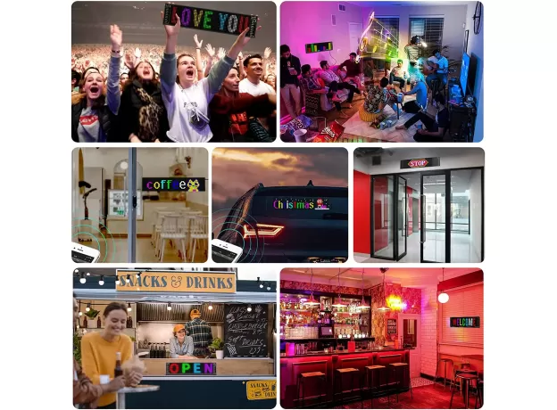 LED MATRIX PIXEL PANEL ,USB 5V FLEXIBLE ADDRESSABLE RGB PATTERN GRAFFITI SCROLLING TEXT ANIMATION DISPLAY CAR SHOP,BLUETOOTH APP