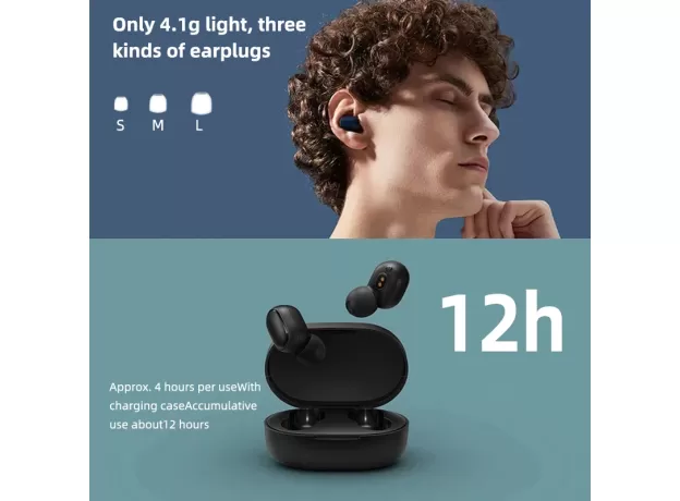 NEW XIAOMI REDMI AIRDOTS 2 WIRELESS BLUETOOTH HEADSET WITH MIC EARBUDS AIRDOTS 2 FONE BLUETOOTH EARPHONES WIRELESS HEADPHONES