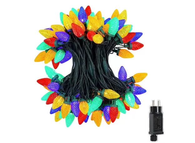 LED CHRISTMAS GARLAND FAIRY LIGHTS WATERPROOF 8 MODES STRAWBERRY STRING LIGHT FOR PATIO GARDEN PARTY WEDDING DECORATION