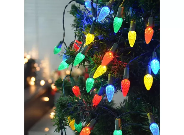 LED CHRISTMAS GARLAND FAIRY LIGHTS WATERPROOF 8 MODES STRAWBERRY STRING LIGHT FOR PATIO GARDEN PARTY WEDDING DECORATION