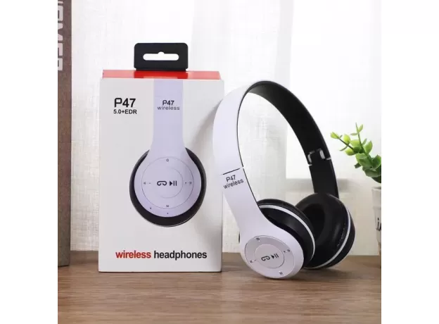 STEREO P47 HEADSET 5.0 BLUETOOTH HEADSET FOLDING SERIES WIRELESS SPORTS GAME HEADSET FOR IPHONE XIAOMI