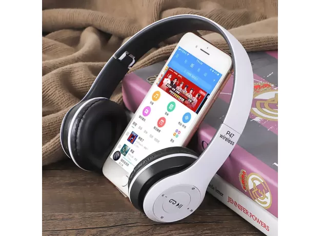 STEREO P47 HEADSET 5.0 BLUETOOTH HEADSET FOLDING SERIES WIRELESS SPORTS GAME HEADSET FOR IPHONE XIAOMI