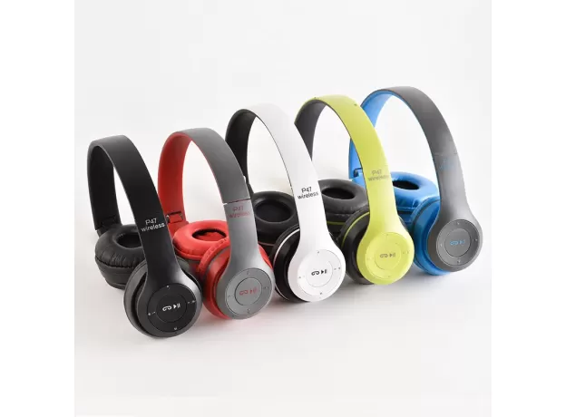 STEREO P47 HEADSET 5.0 BLUETOOTH HEADSET FOLDING SERIES WIRELESS SPORTS GAME HEADSET FOR IPHONE XIAOMI
