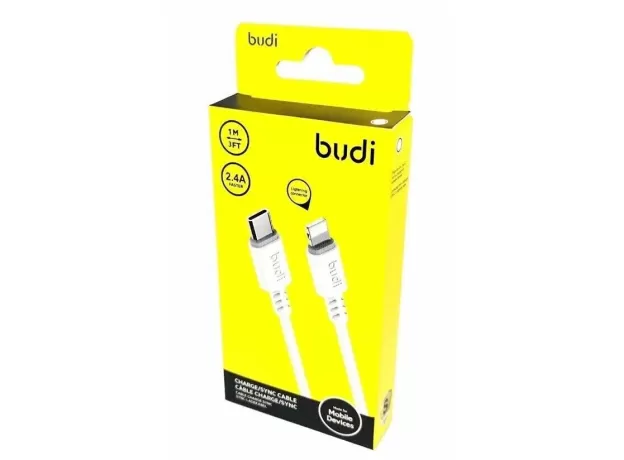 BUDI FAST CHARGER CABLE USB TYPE C TO LIGHTENING FOR APPLE IPHONE