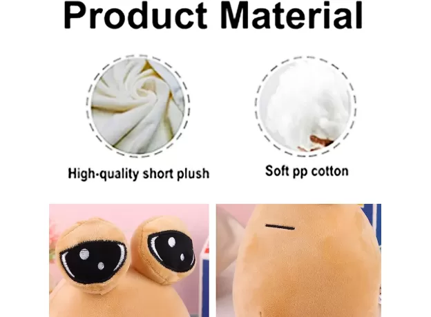 22CM/8.6IN POU PLUSH CARTOON ALIEN TOY KAWAII STUFFED ANIMAL DOLL HOT GAME FIGURE GIFTS FOR FANS