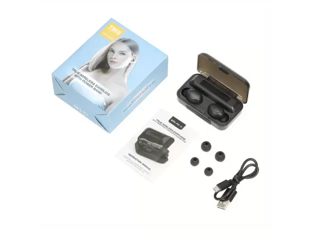 WATERPROOF IN-EAR HI-FI STEREO WIRELESS SPORTS EARBUDS, NOISE CANCELLATION GAMING HEADSET