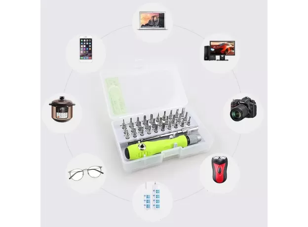 CREATIVE 32 IN 1 SCREWDRIVER SET PRECISION MINI MAGNETIC SCREWDRIVER BITS KIT PHONE MOBILE IPAD CAMERA MAINTENANCE TOOL REPAIR