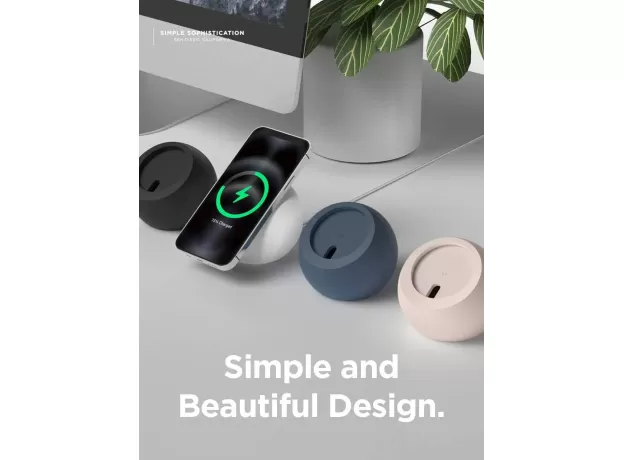 MAGSAFE SILICONE CHARGING STAND FOR IPHONE WIRELESS CHARGING DESKTOP BASE