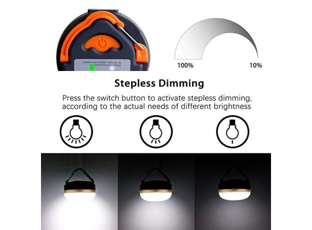 DESERT&FOX POCKETABLE USB RECHARGEABLE TENT LED LANTERN