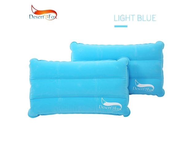 DESERT&FOX CAMPING AIR INFLATABLE PILLOW - PORTABLE OUTDOOR TRAVEL CUSHION