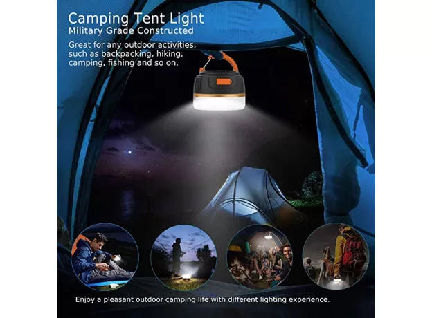 DESERT&FOX POCKETABLE USB RECHARGEABLE TENT LED LANTERN