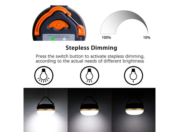 DESERT&FOX POCKETABLE USB RECHARGEABLE TENT LED LANTERN
