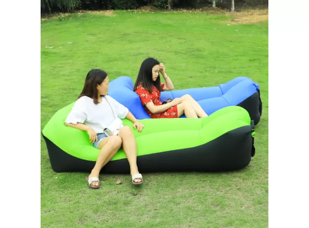 FAST FOLDING BEACH CHAIR CAMPING LAZY BAG INFLATABLE AIR SOFA LAYBAG