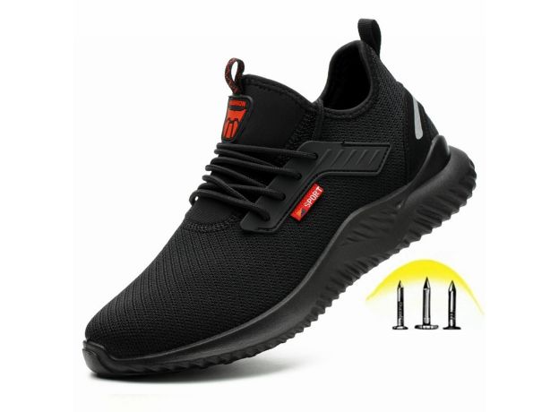 Indestructible Shoes Men Safety Work Shoes with Steel Toe Cap Puncture-Proof Boots