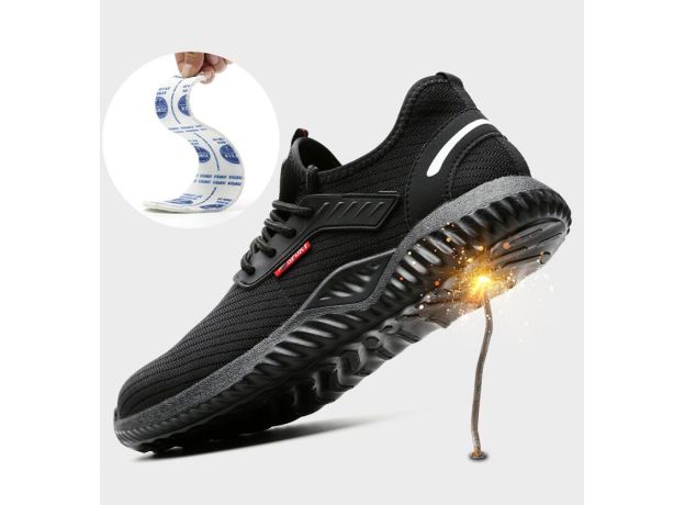 Indestructible Shoes Men Safety Work Shoes with Steel Toe Cap Puncture-Proof Boots