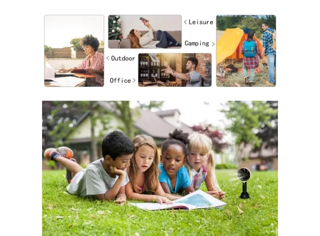 MINI HANDHELD FAN BATTERY OPERATED USB RECHARGEABLE ADJUSTABLE SPEED PERSONAL FAN