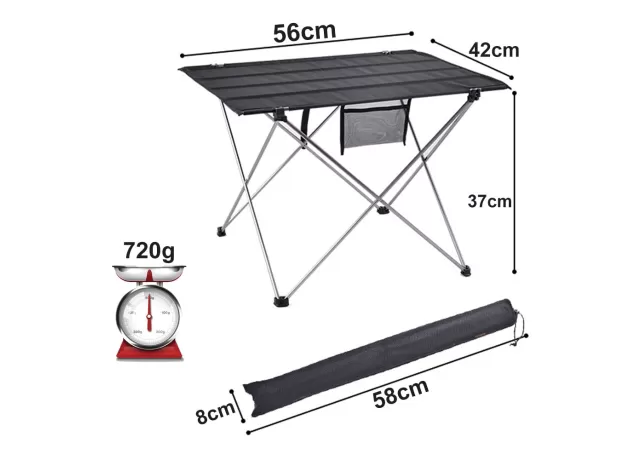 OUTDOOR CAMPING TABLE PORTABLE FOLDABLE ULTRALIGHT ALUMINIUM DESK