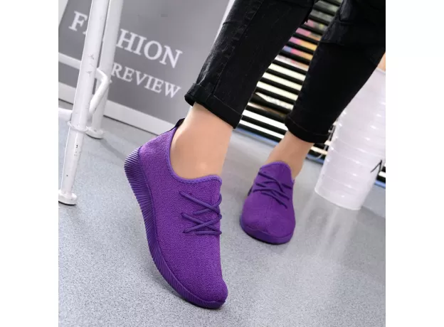 SOLID BREATHABLE SHALLOW MOUTH WOMEN SHOES CLASSIC FLYING WOVEN FLATS