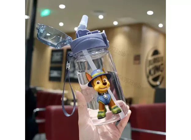 550ML PAW PATROL CHILDREN'S WATER SIPPY BABY CUPS WITH STRAWS LEAKPROOF WATER BOTTLES