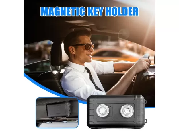 MAGNETIC KEY HOLDER UNDER CAR WATERPROOF KEY HOLDER KEYBOX OUTDOOR MAGNETIC KEY BOX STURDY PORTABLE KEY