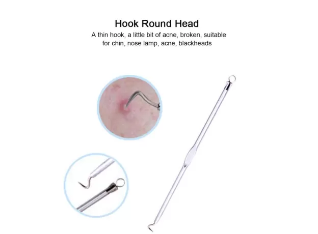 STAINLESS STEEL ACNE & BLACKHEAD EXTRACTOR TOOL – PROFESSIONAL FACE SKIN CARE REMOVER