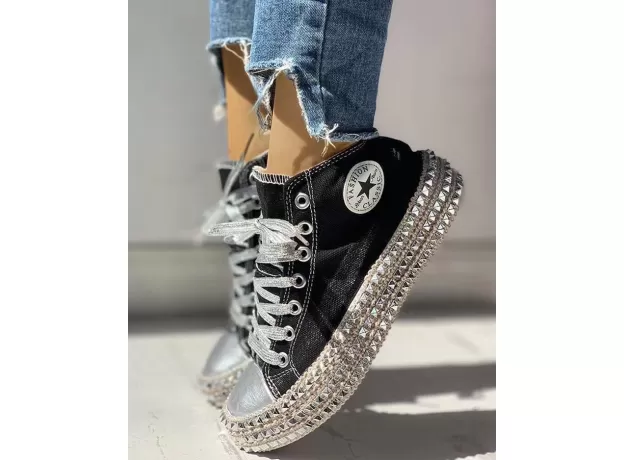2020 WOMAN SPRING LEOPARD PRINT CANVAS FASHION SNEAKERS RHINESTONE SEQUIN