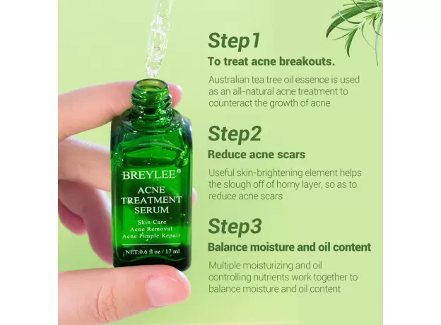 BREYLEE ACNE TREATMENT SERUM & MASK – ANTI ACNE, PIMPLE SCAR REMOVER & WHITENING CARE