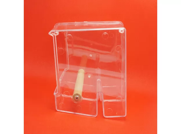 PARROT SPILL PROOF FEED BOX – NO MESS BIRD FOOD CAGE FEEDER