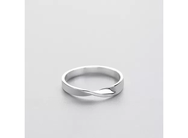 GEOMETRIC WAVE RING REAL 925 STERLING SILVER FINE JEWELRY FOR WOMEN