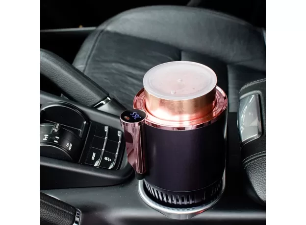 12V WARMER COOLER SMART COOLING & HEATING CAR CUP 2-IN-1 TEMPERATURE DISPLAY CUP HOLDER FOR WATER COFFEE BEVERAGE FOR CAR