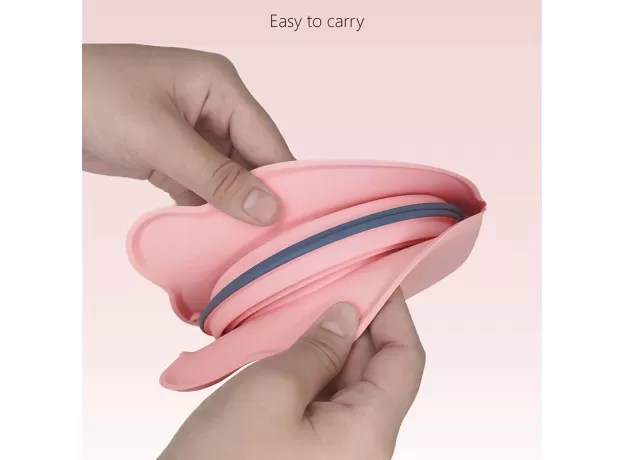 FOLDABLE SILICONE PET BOWLS NON-TOXIC PORTABLE PET TRAVEL FEEDING BOWL FOLDING PUPPY CAT BOWL OUTDOOR FOOD DISPENSER FEEDER