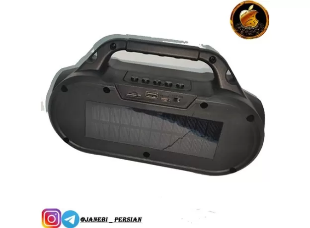 BLUETOOTH SPEAKER FLASHLIGHT SOLAR CHARGING USB / TF CARD RADIO LARGE VOLUME PLAYER - ZQS-T312