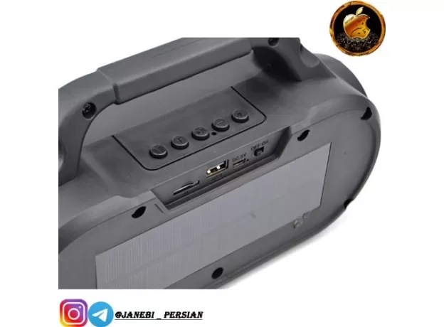 BLUETOOTH SPEAKER FLASHLIGHT SOLAR CHARGING USB / TF CARD RADIO LARGE VOLUME PLAYER - ZQS-T312