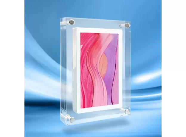 ACRYLIC DIGITAL PHOTO FRAME VERTICAL DISPLAY IPS SCREEN  PORTA RETRATO DIGITAL