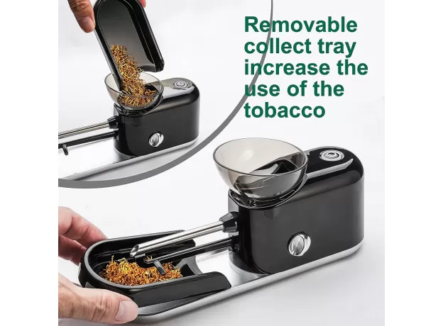 ELECTRIC CONES ROLLING MACHINE AUTOMATIC LOADER PORTABLE PRE ROLLED CONES FILLING TOBACCO SIZE 65MM 80MM INJECTOR