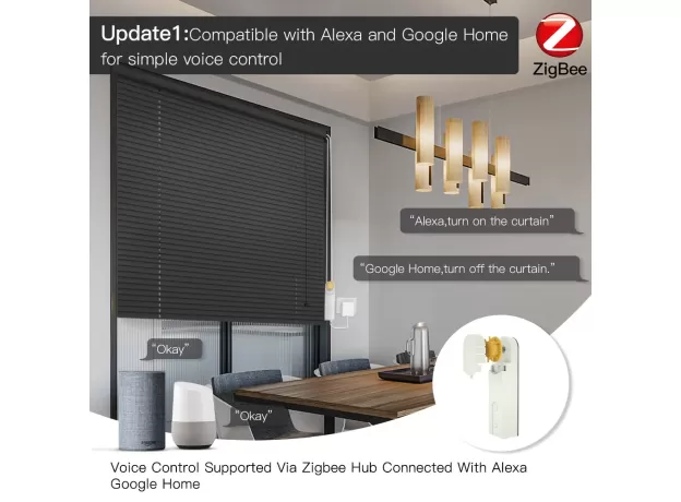 ZIGBEE DIY SMART MOTORIZED ROLLER BLINDS - MOTORIZED CHAIN ROLLER BLINDS - BEST DIRECT DRIVE HUB MOTOR - TUYA SMART LIFE - ALEXA VOICE REMOTE CONTROL - APP CONTROL
