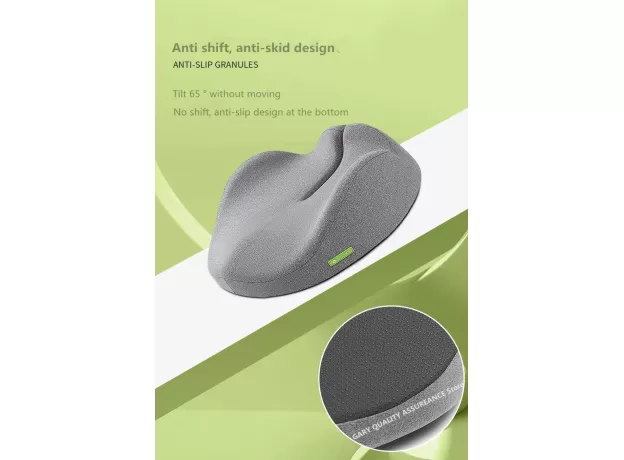 MEMORY FOAM OFFICE CHAIR CUSHION - CAR SEAT SUPPORT WAIST PILLOW - MASSAGE LUMBAR ORTHOPEDIC PILLOW