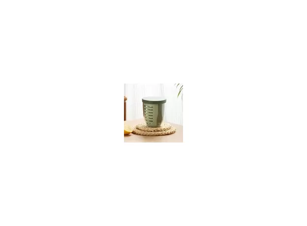 1PC DRIPABLE FRUIT CUP WITH FORK FOOD - LARGE CAPACITY FOOD STORAGE CONTAINERS - PICNIC BUCKET - SALAD CUP - STUDENT PORTABLE