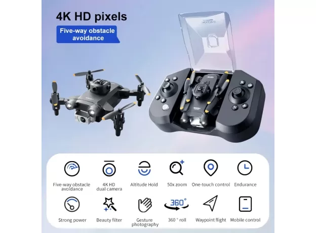 XIAOMI 4DRC V30 MINI DRONE WITH CAMERA HD 4K - 1080P FPV RC DRONES - PROFESIONAL FIVE-SIDED  HELICOPTER DRONE