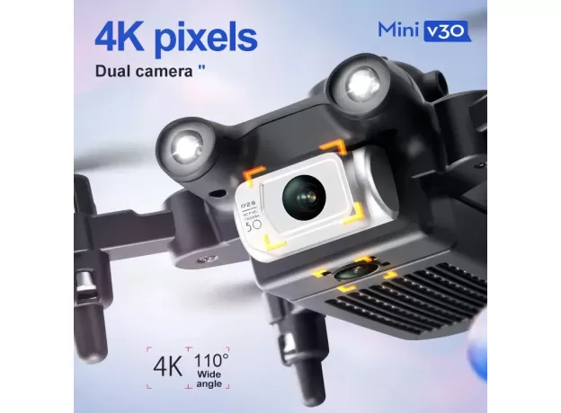 XIAOMI 4DRC V30 MINI DRONE WITH CAMERA HD 4K - 1080P FPV RC DRONES - PROFESIONAL FIVE-SIDED  HELICOPTER DRONE