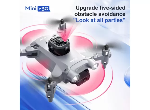 XIAOMI 4DRC V30 MINI DRONE WITH CAMERA HD 4K - 1080P FPV RC DRONES - PROFESIONAL FIVE-SIDED  HELICOPTER DRONE
