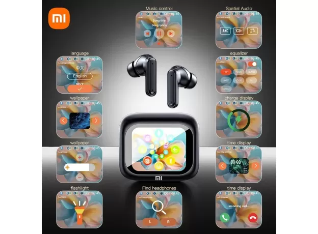 XIAOMI MIJIA WIRELESS EARBUD - BLUETOOTH5.4 EARPHONE TOUCH SCREEN CONTROL - ACTIVE NOISE REDUCTION IN EAR HEADPHONE