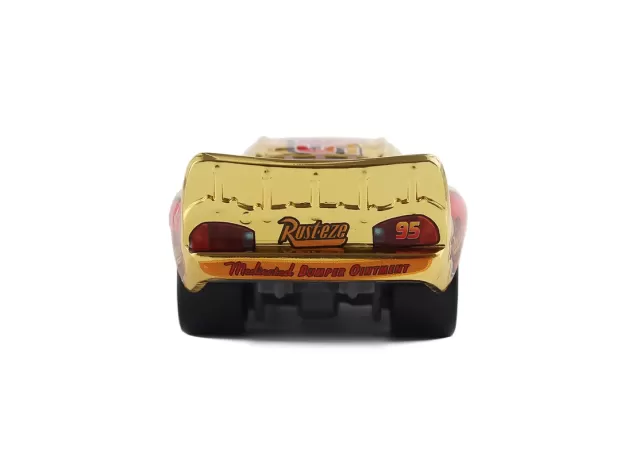 CARS DISNEY PIXAR CARS 2 3 - LIGHTNING MCQUEEN GOLDEN MODEL CAR- 1:55 DIECAST VEHICLE METAL TOY