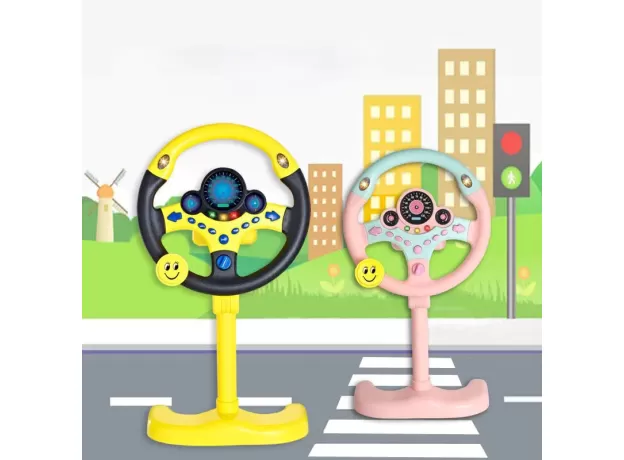 KIDS ELECTRIC SIMULATION STEERING WHEEL TOY - WITH LIGHT AND SOUND EDUCATIONAL CHILDREN