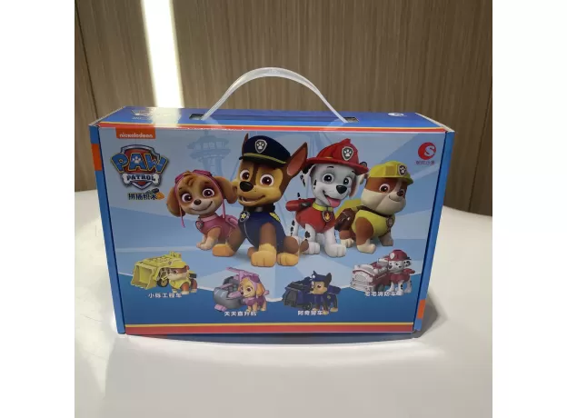 CHASE PAW PATROL - 4PCS/SET ORIGINAL BOX 100% GENUINE - MARSHALL SKYE RUBBLE - SUPER PUPS PULL BACK - TOY VEHICLES - KIDS BIRTHDAY GIFT