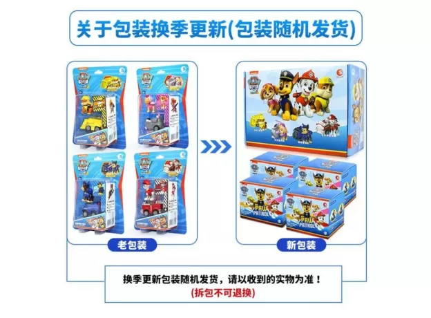 CHASE PAW PATROL - 4PCS/SET ORIGINAL BOX 100% GENUINE - MARSHALL SKYE RUBBLE - SUPER PUPS PULL BACK - TOY VEHICLES - KIDS BIRTHDAY GIFT