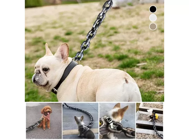 SIMULATED PLASTIC THICK DOG TRACTION CHAIN - BIG IRON CHAIN -  TOWING ROPE DOGS ACCESSORIES