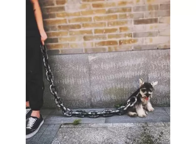 SIMULATED PLASTIC THICK DOG TRACTION CHAIN - BIG IRON CHAIN -  TOWING ROPE DOGS ACCESSORIES